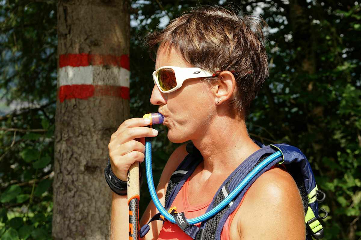 Integriertes Trinksystem: Trinkblase