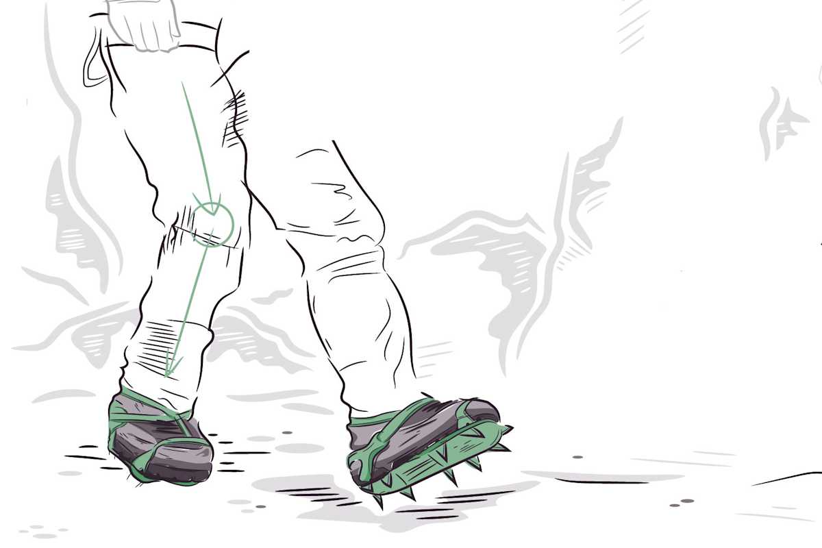 Richtig Gehen mit Steigeisen: Allzackentechnik