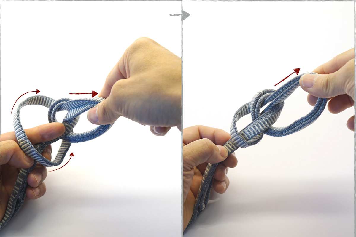 „Weiches Auge“ mit doppeltem Bulinknoten