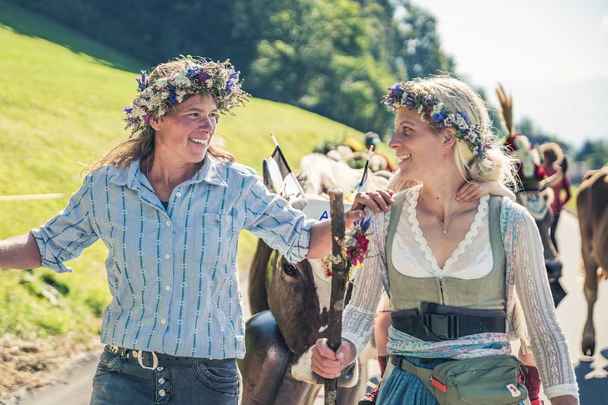 Der Alpabtrieb ist das farbenfrohe Ende eines jeden Sommers.