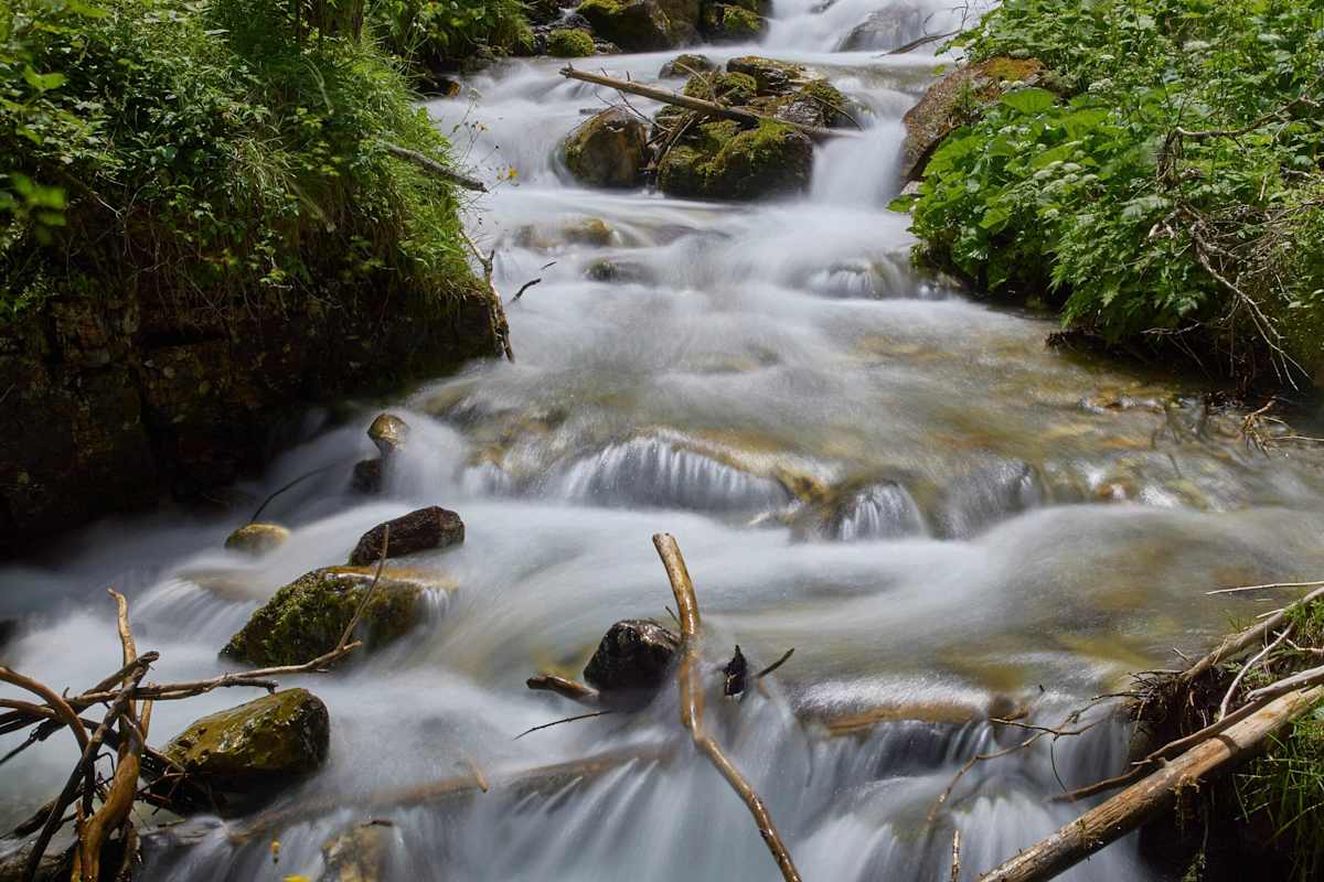 Fluss-Foto: Langzeitbelichtung