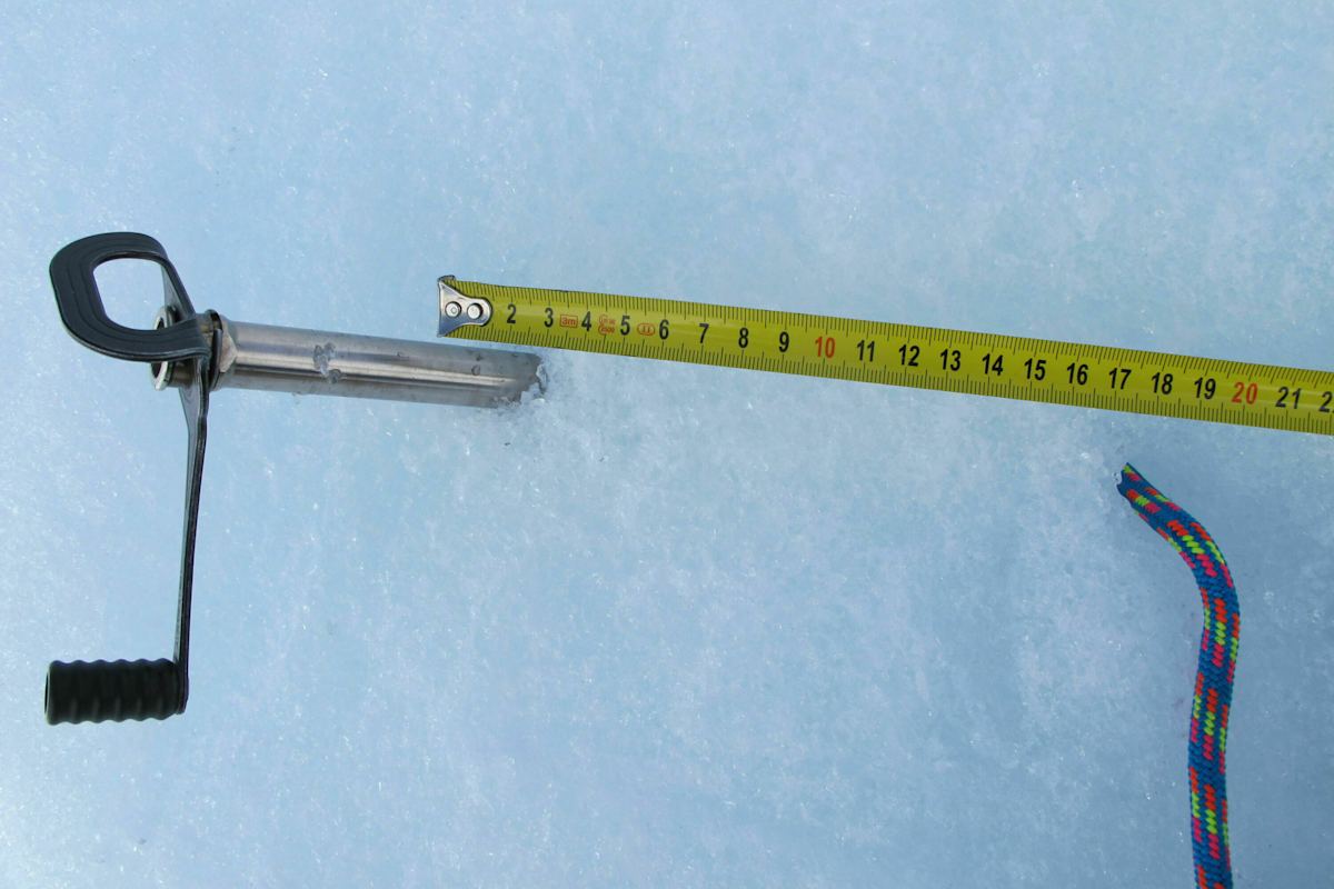 Alpin-Sachverständiger: Rekonstruktion einer Abalakov-Eisuhr