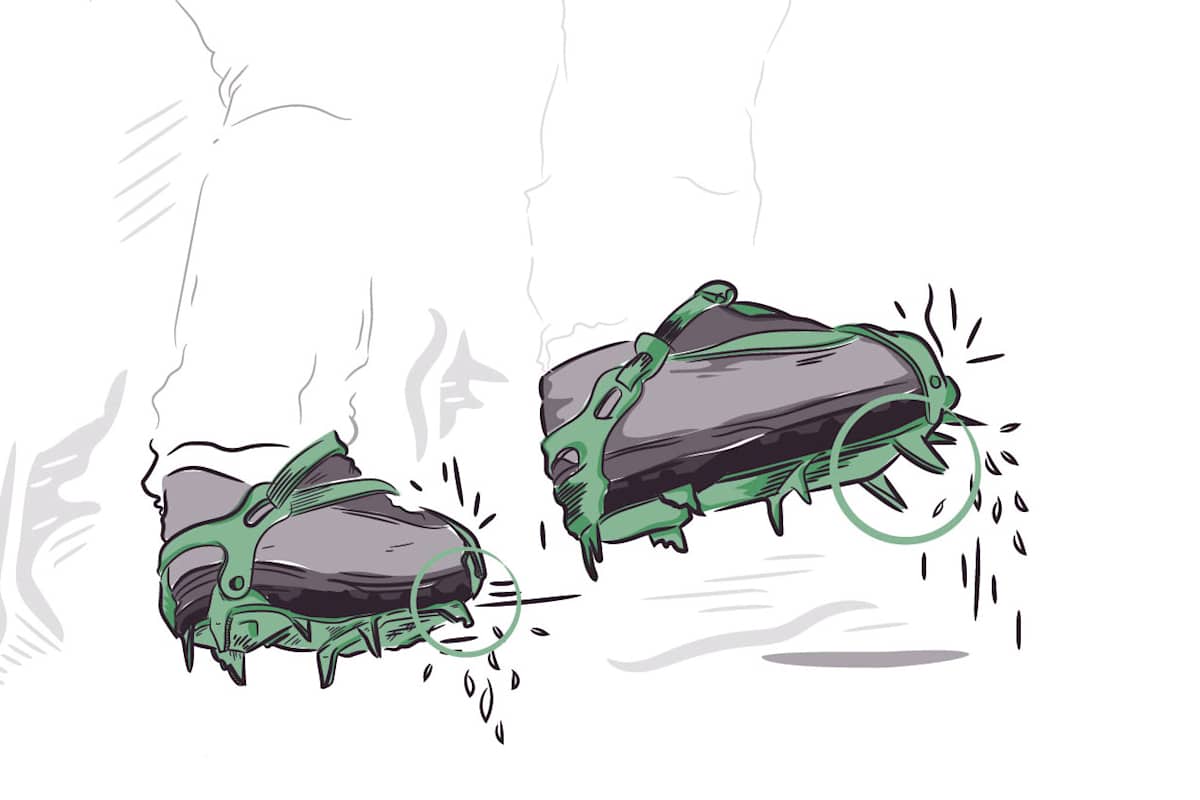 Richtig Gehen mit Steigeisen: Frontalzackentechnik