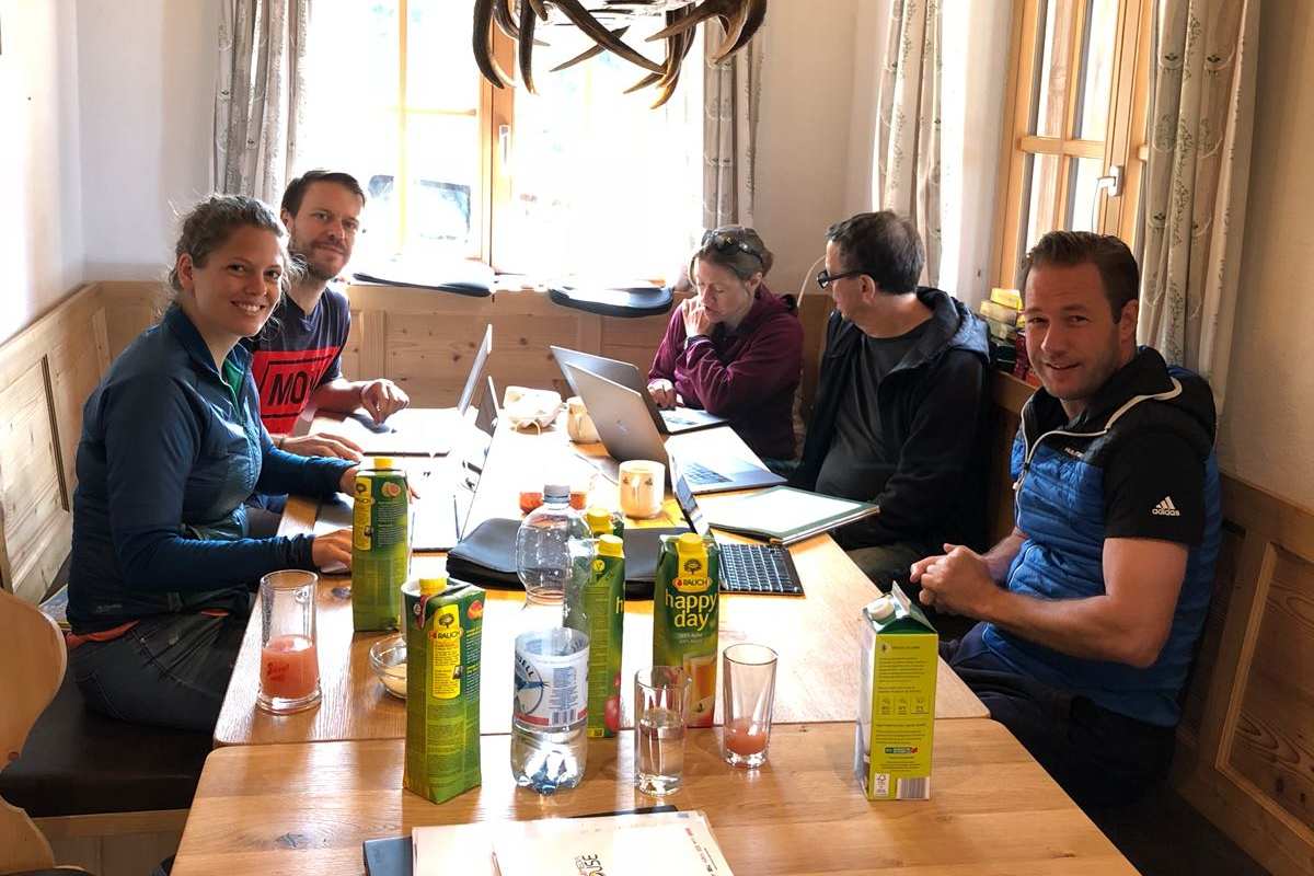 Arbeit auf der Hütte