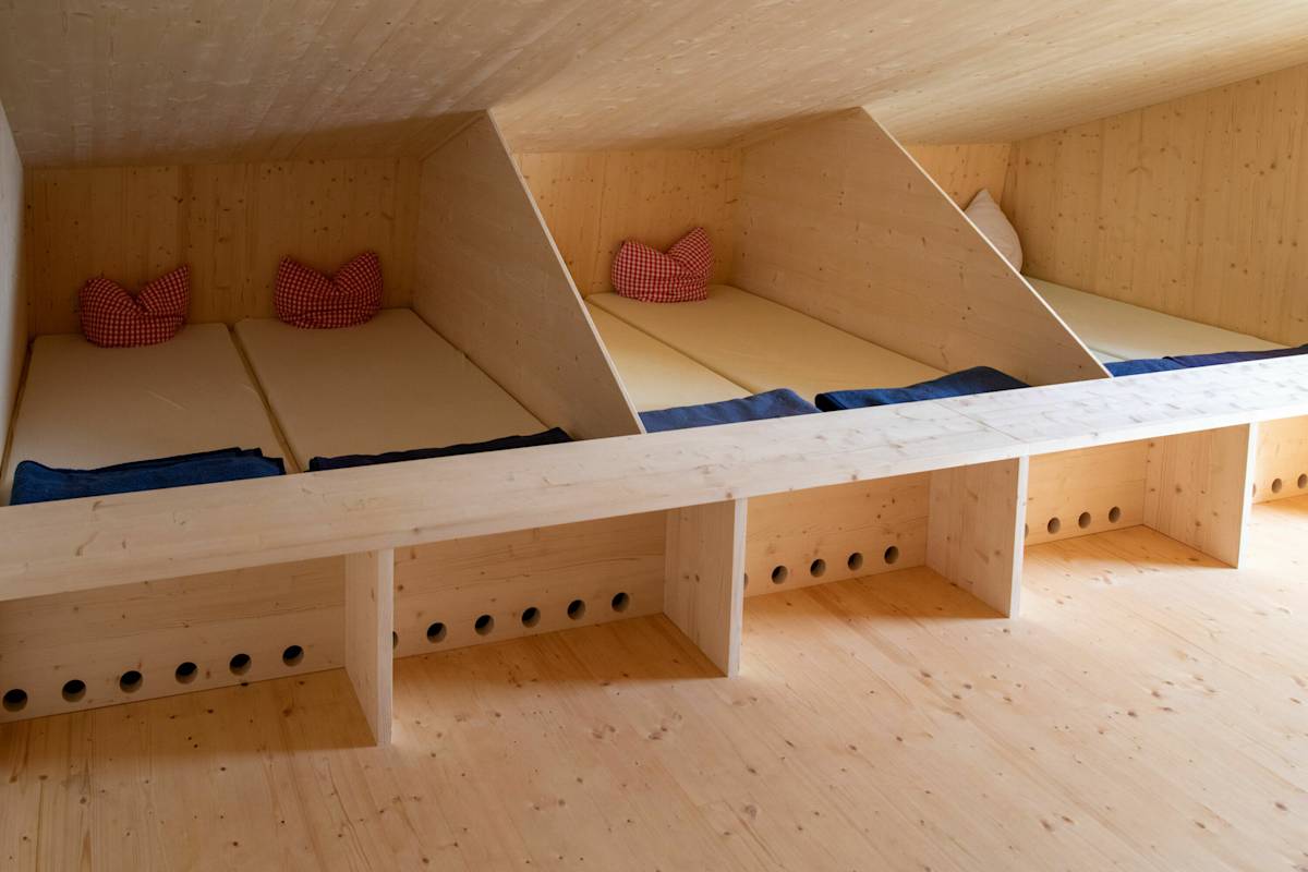 Lagerplätze auf der Totalphütte in Vorarlberg