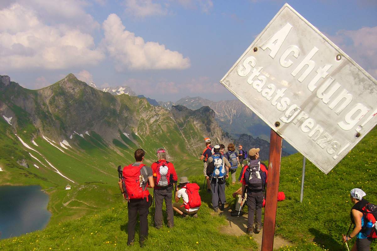 Tannheimer Tal: Staatsgrenze