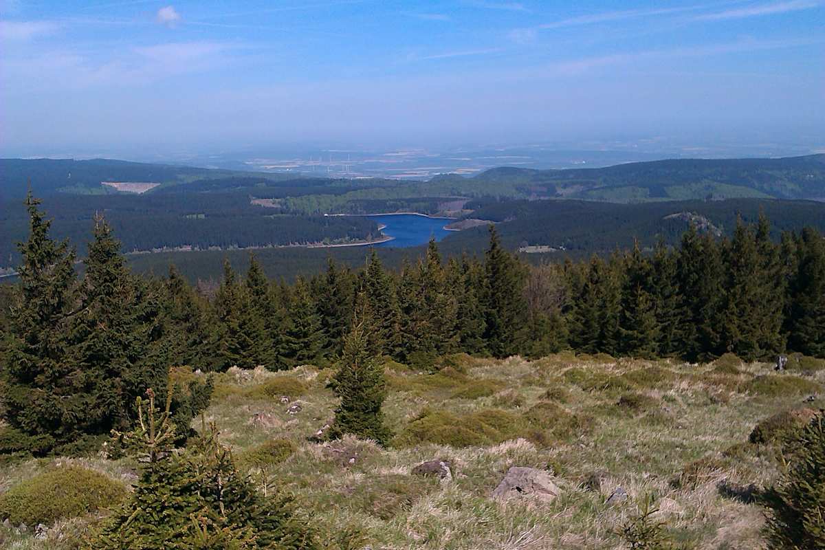Der Blick vom Brocken auf Sachsen-Anhalt