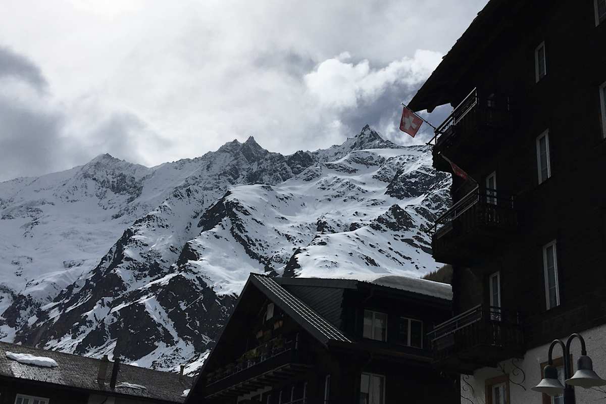 Ausblick in Saas Fee