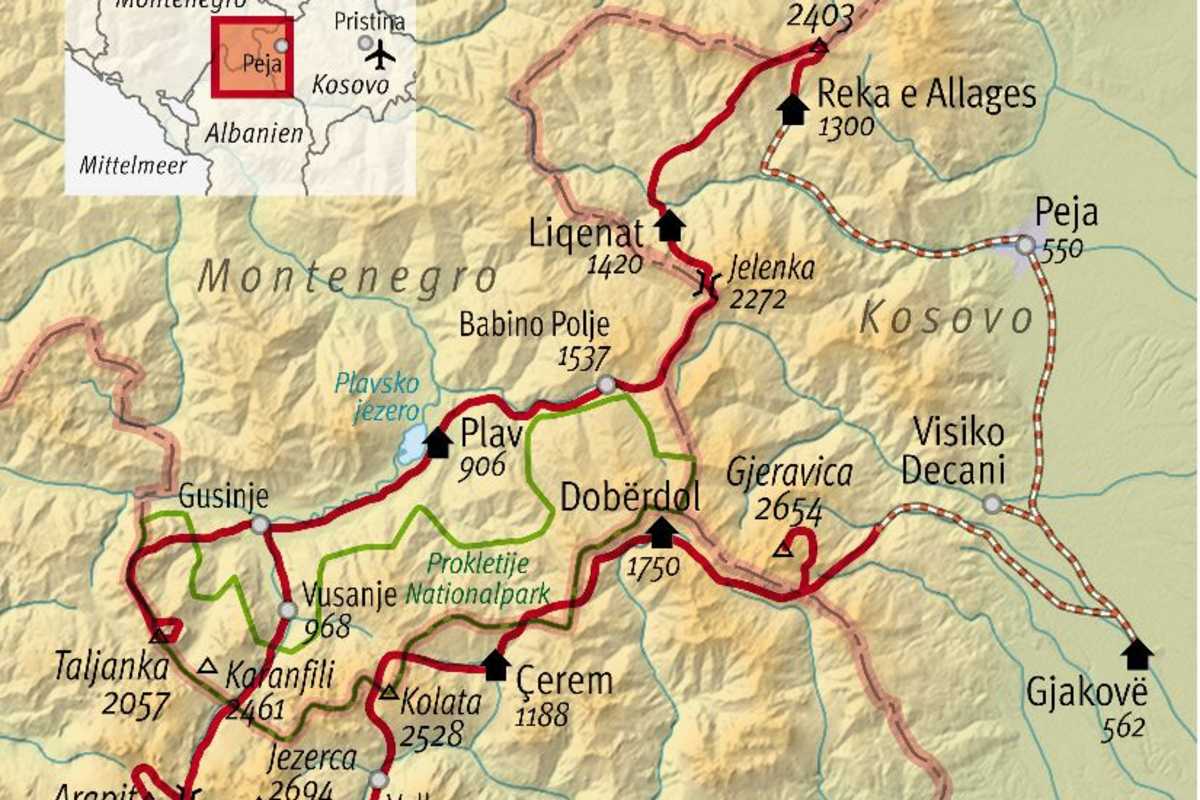 Trekking im Dreiländereck: Albanien, Kosovo und Montenegro