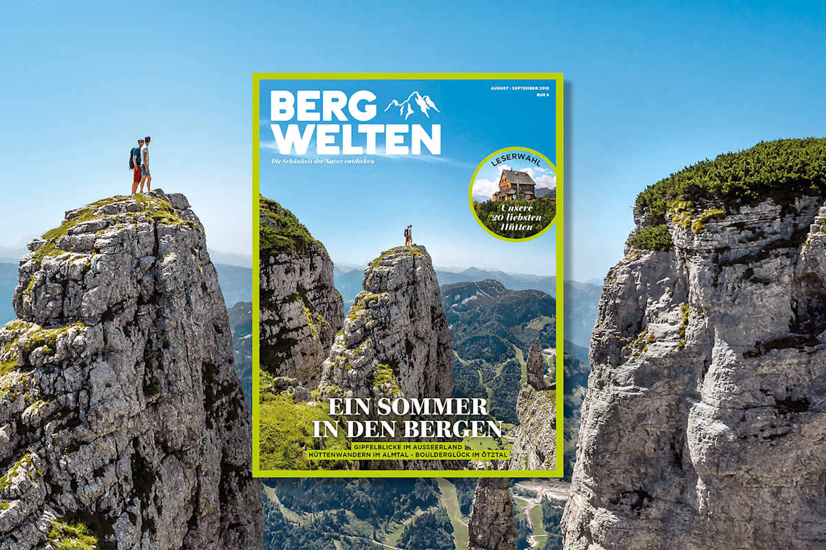 Das aktuelle Bergwelten Magazin August/ September 2018