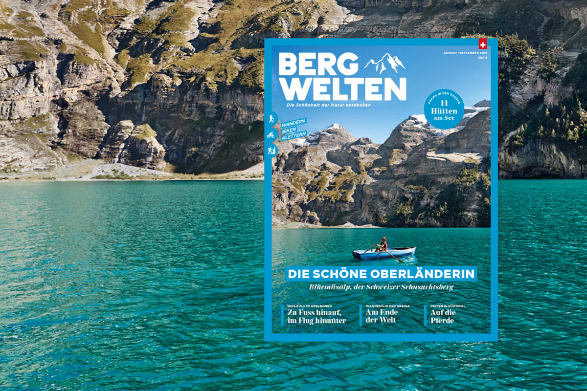 Jetzt überall im Zeitschriftenhandel – das Bergwelten Magazin (August/September 2019)