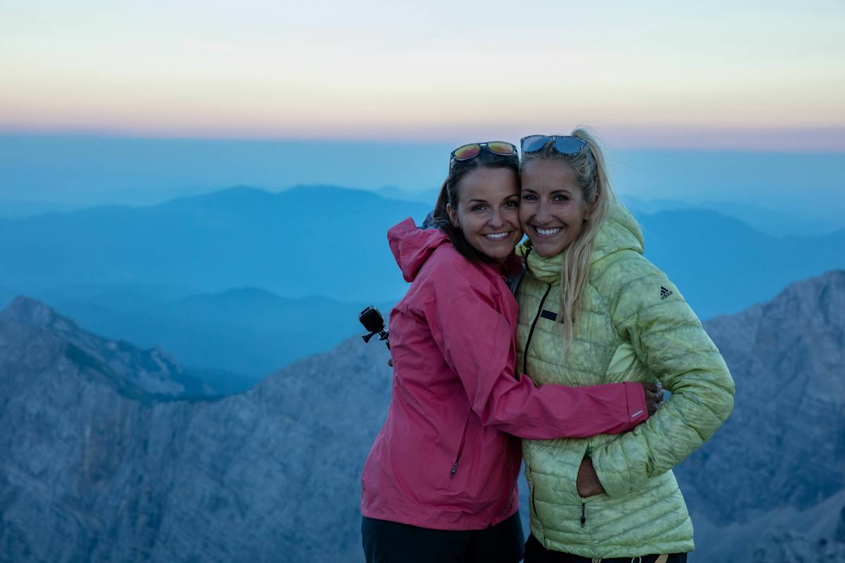 Rundum glücklich beim Sonnenuntergang am Triglav