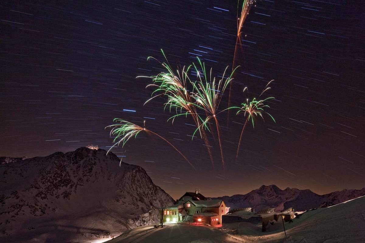Silvester auf der Bellavista-Hütte: Gerade in solch ruhiger Gegend wird das Wild durch Feuerwerk und Böller besonders gestört