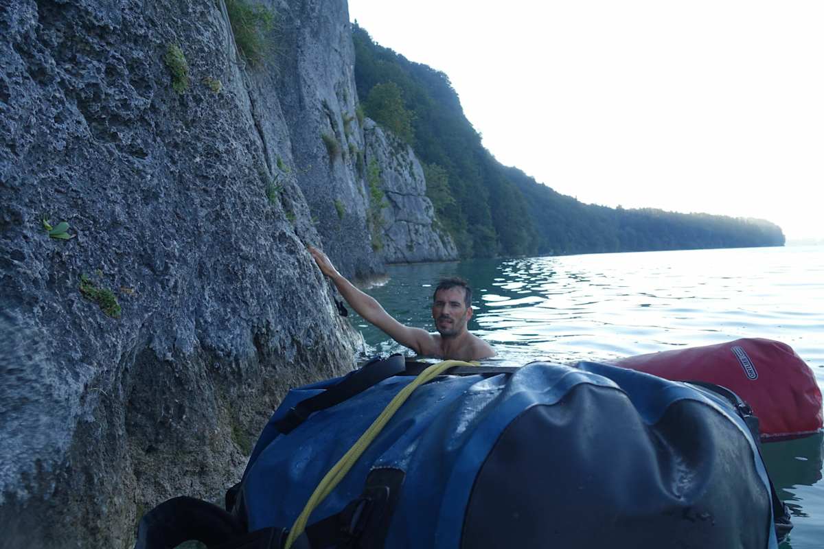 Klettertour Seenot Wolfangsee Bergwelten