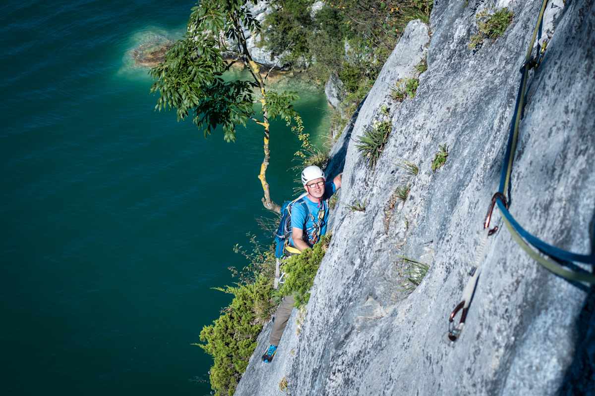 Klettertour Seenot Wolfangsee Bergwelten