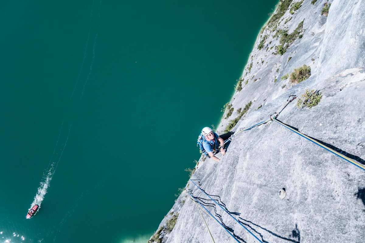 Klettertour Seenot Wolfangsee Bergwelten