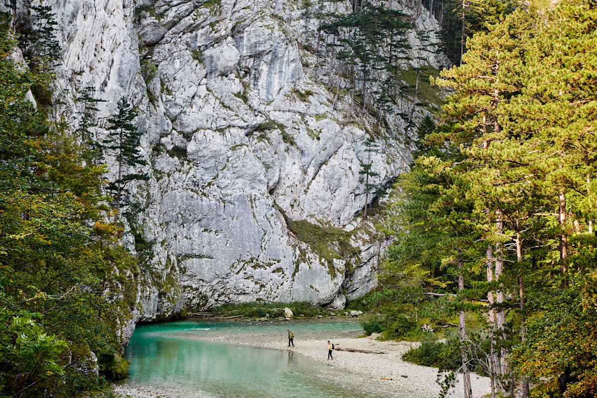 Wo das Wiener Wasser herkommt – am Ufer der Schwarza.