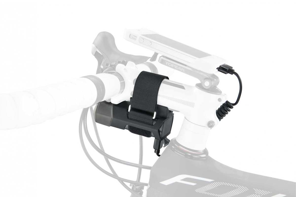 Das Cockpit braucht Saft. Topeak liefert es mit Power Packs