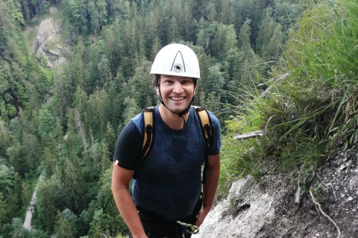 After Work Klettersteig am Grünstein oberhalb des Königsees, Bayern