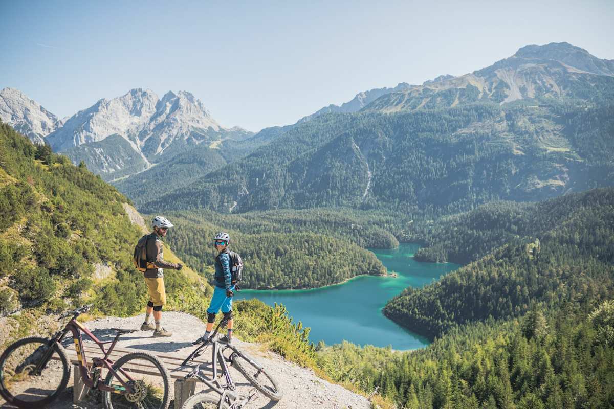 der Singletrail vom Grubigstein zum Blindsee