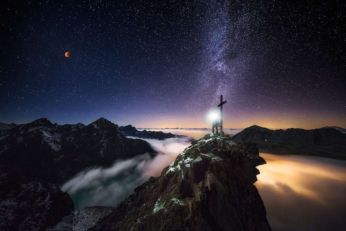 „Blutmond“ vom Pockkogel in Tirol