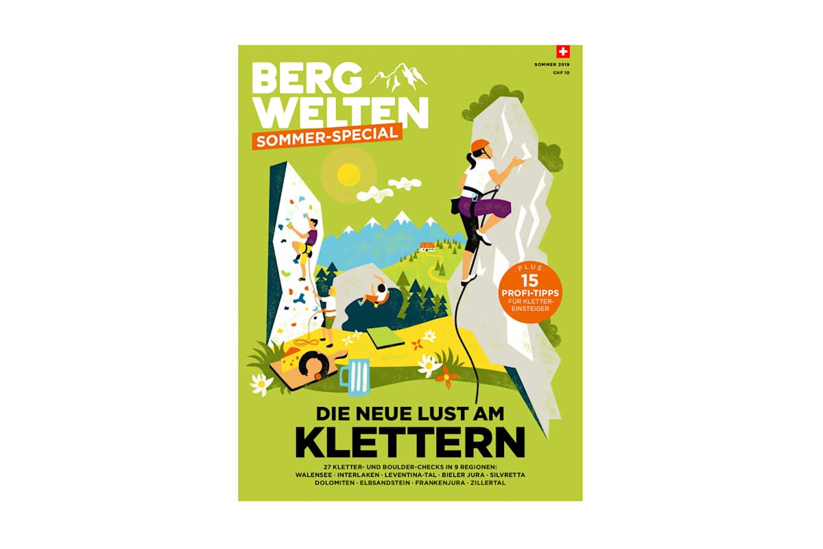 Jetzt überall im Zeitschriftenhandel – das Bergwelten Kletter-Special 2019