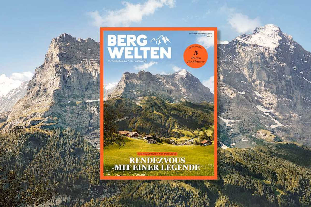 Überall im Zeitschriftenhandel: das aktuelle Magazin Bergwelten (Oktober/November 2018)