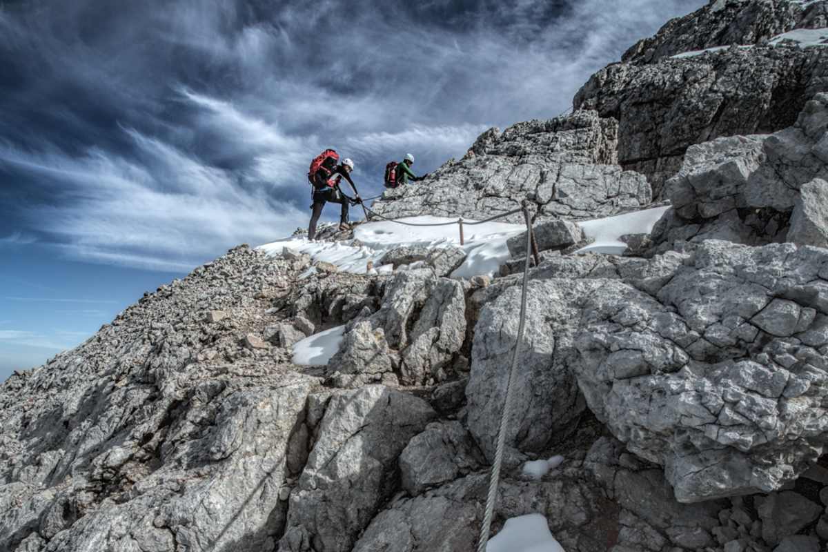 Auf dem Weg zum Dachsteingipfel