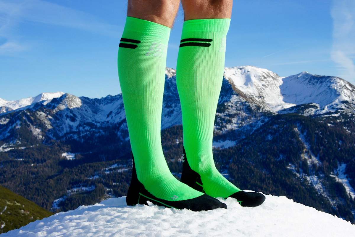 Gipfelglück in Kompressionssocken