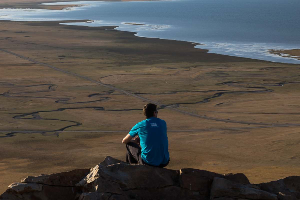 Sam mit Blick auf den Son-Kul.