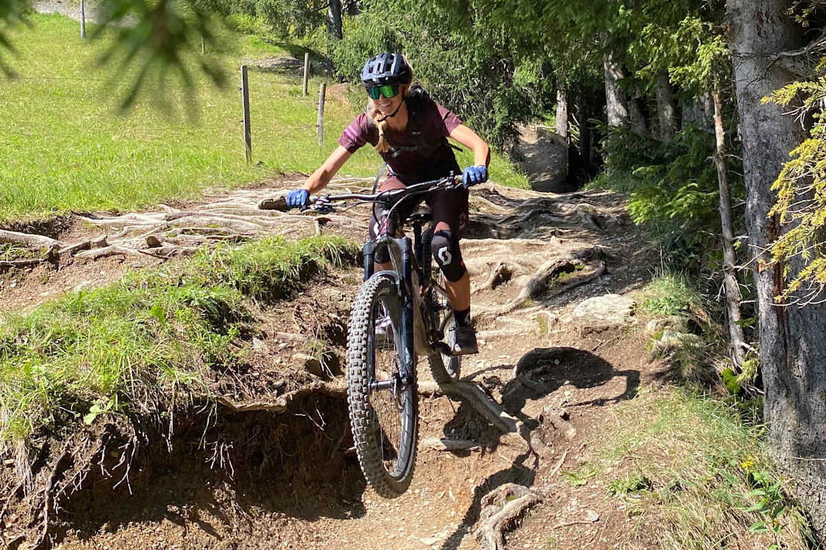 Biker auf der Pro-Line in Saalbach