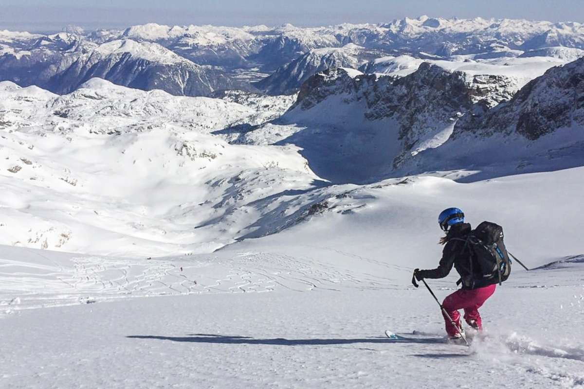 Abfahrt vom Dachstein