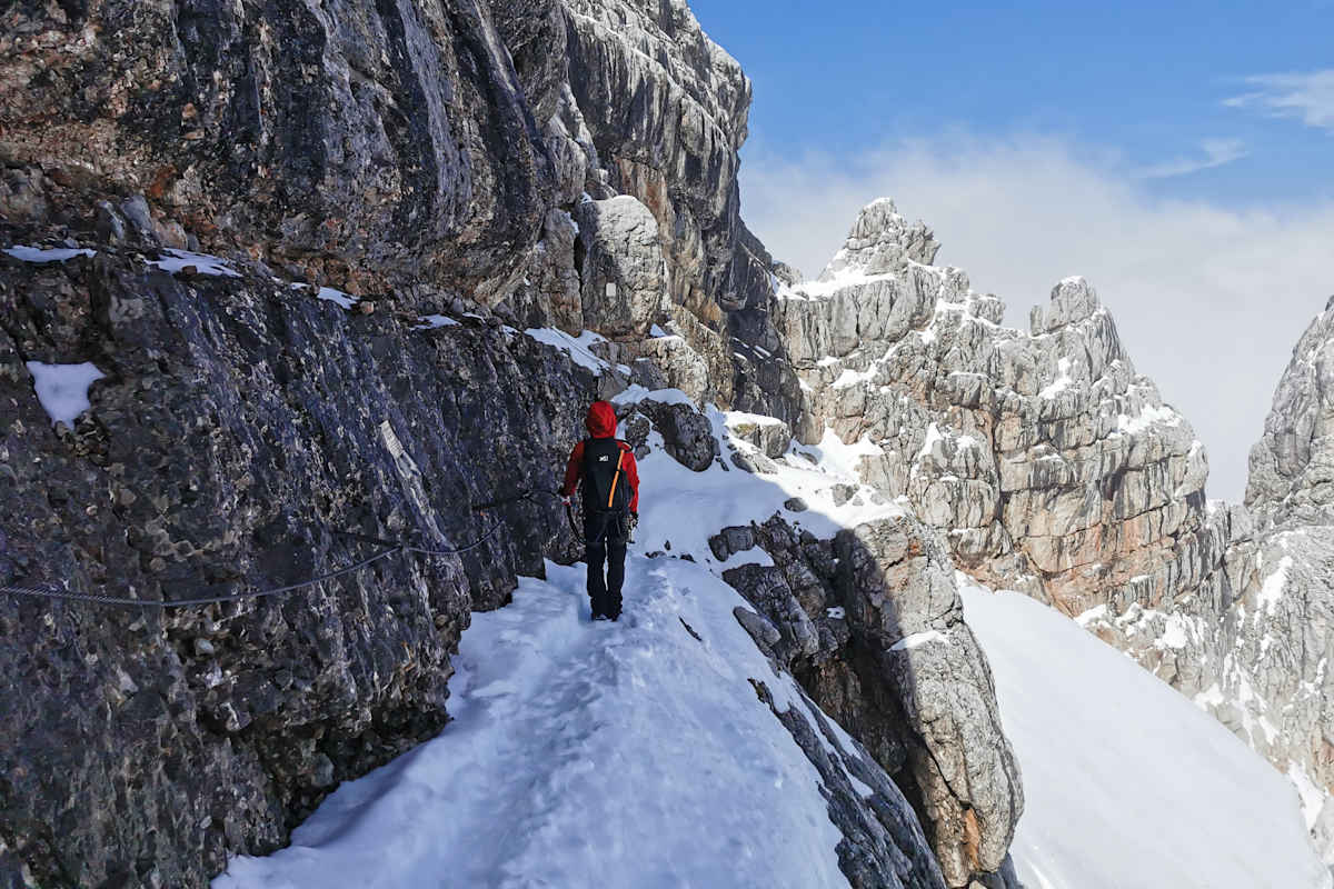 Orientierung im Gelände: Schneefall