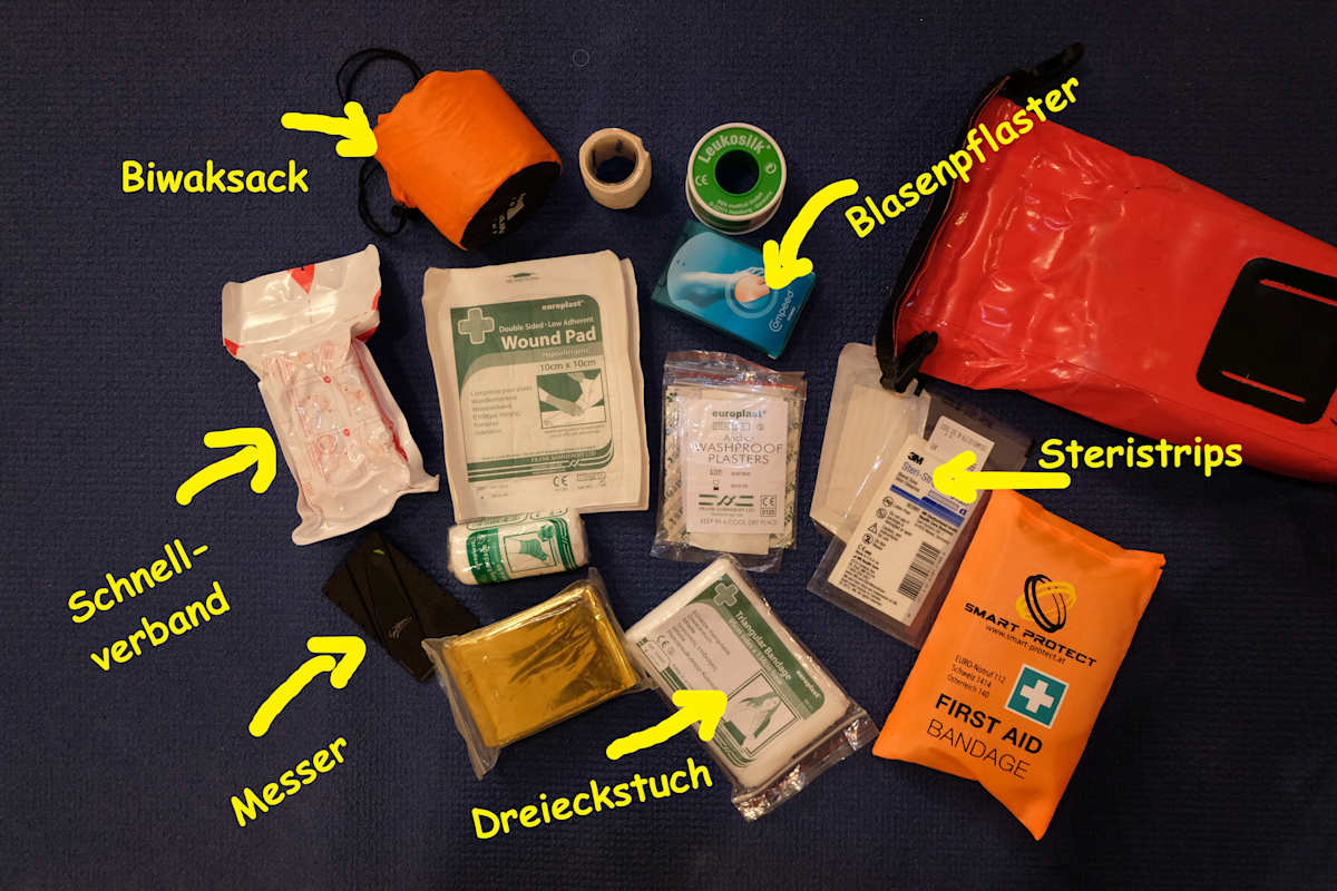 Die Rucksackapotheke, wenn man mit Kindern unterwegs ist