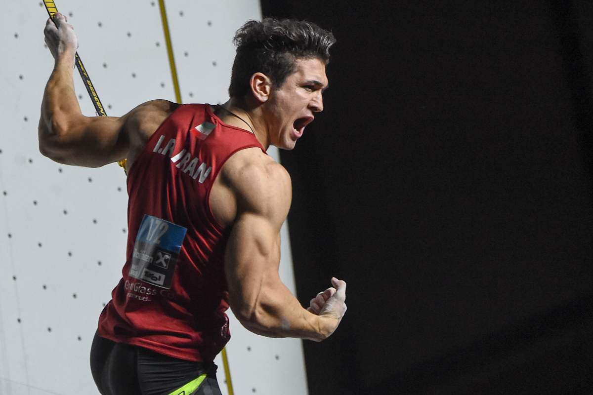 Der Goldmedaillengewinner in der Kategorie Speed: der Iraner Reza Alipourshenazandifar