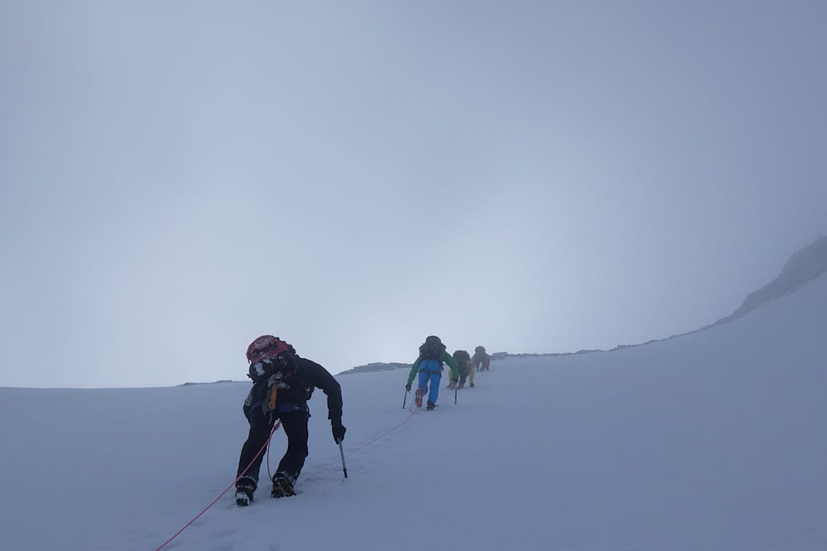 Expeditionsteam am Großen Möseler