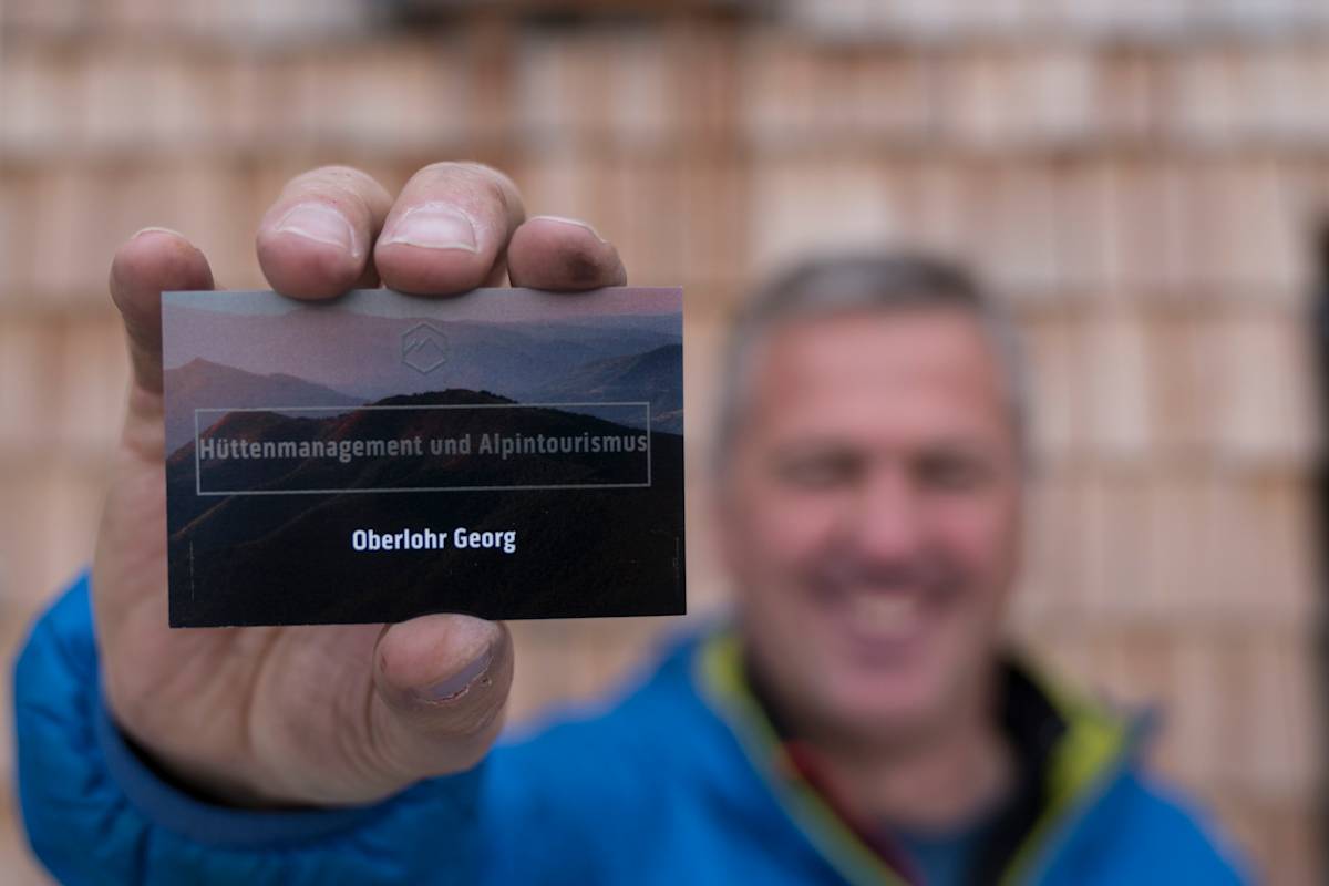 Georg Oberlohr gibt mit seiner Firma „Hüttenmanagement und Alpintourismus" seine Erfahrungen weiter.