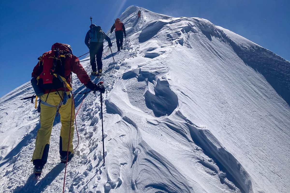 Gipfelanstieg Mont Blanc