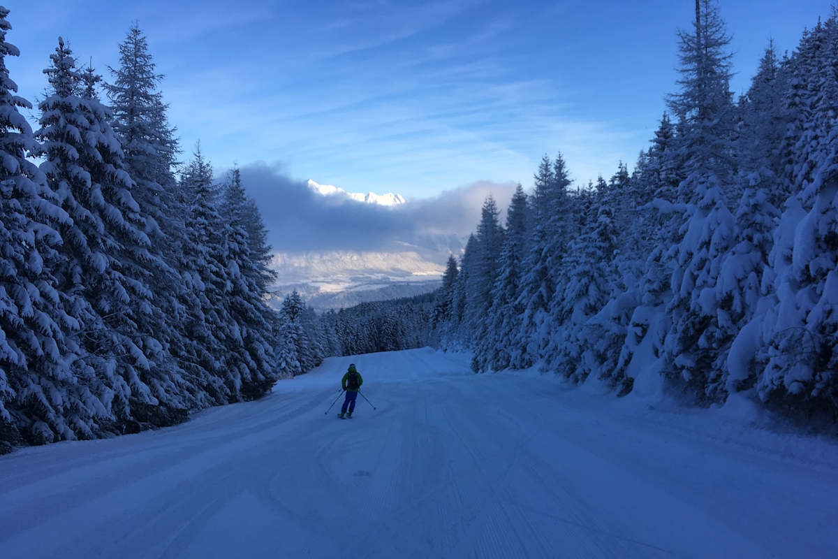 Skifahren am Glungezer