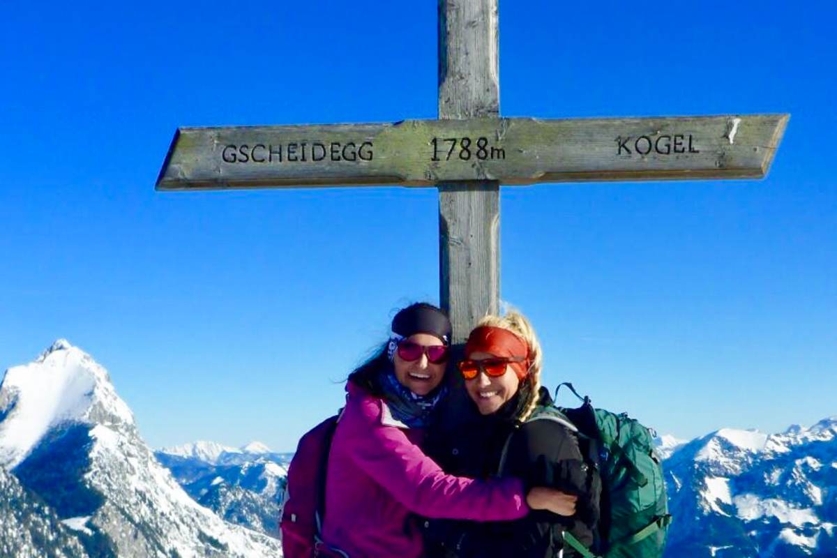Anja und Maggy Skitouren-Debut
