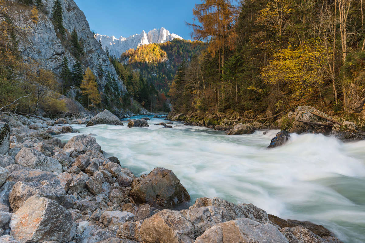 Herbstlandschaft im Nationalpark Gesäuse