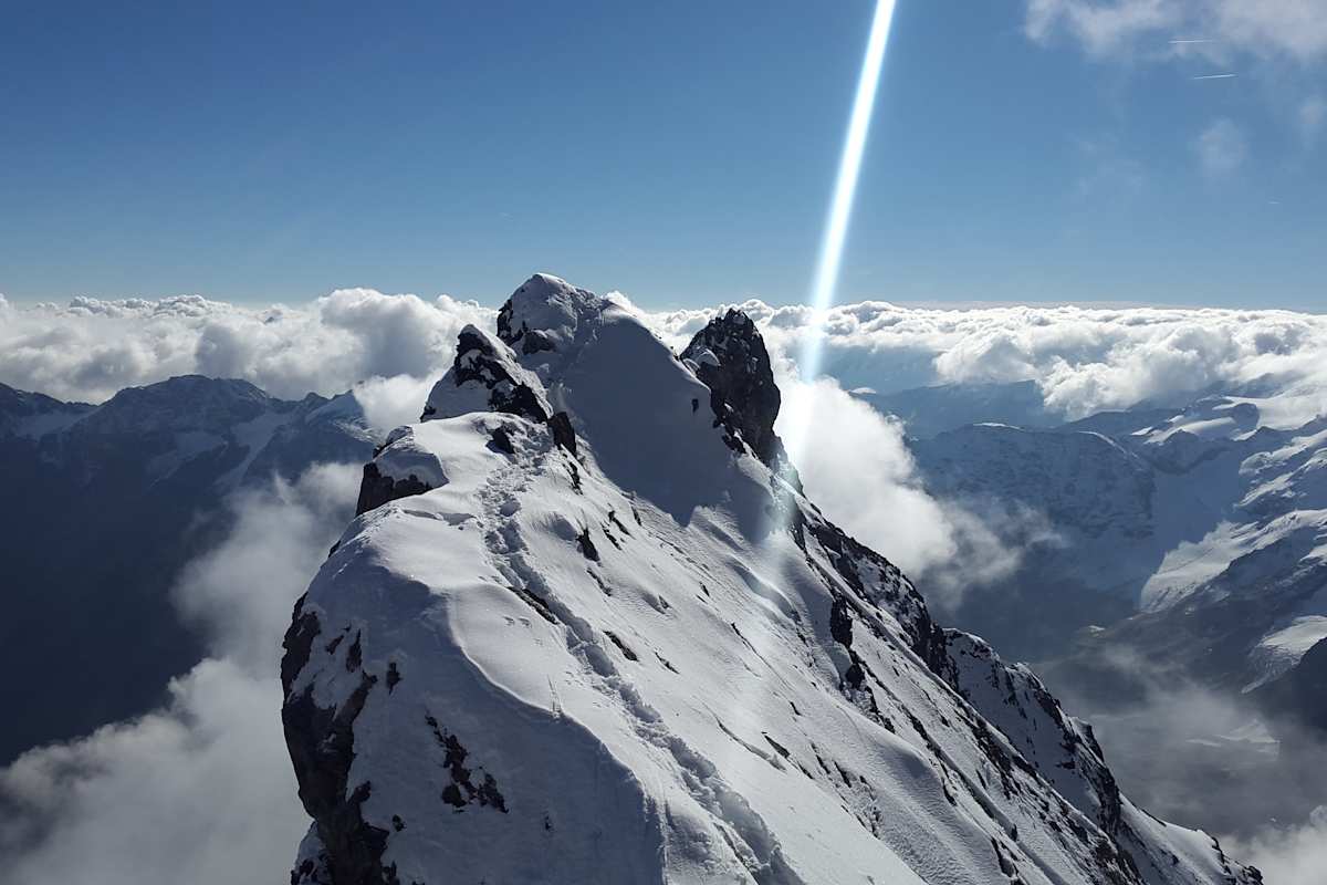 Hintergrat auf den Ortler