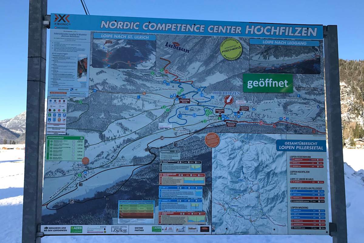 Loipenplan Hochfilzen