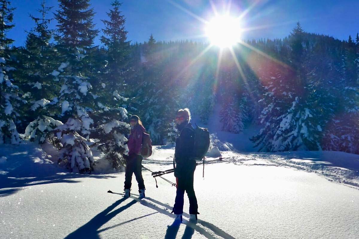 Maggy und Anja Skitouren für Anfänger