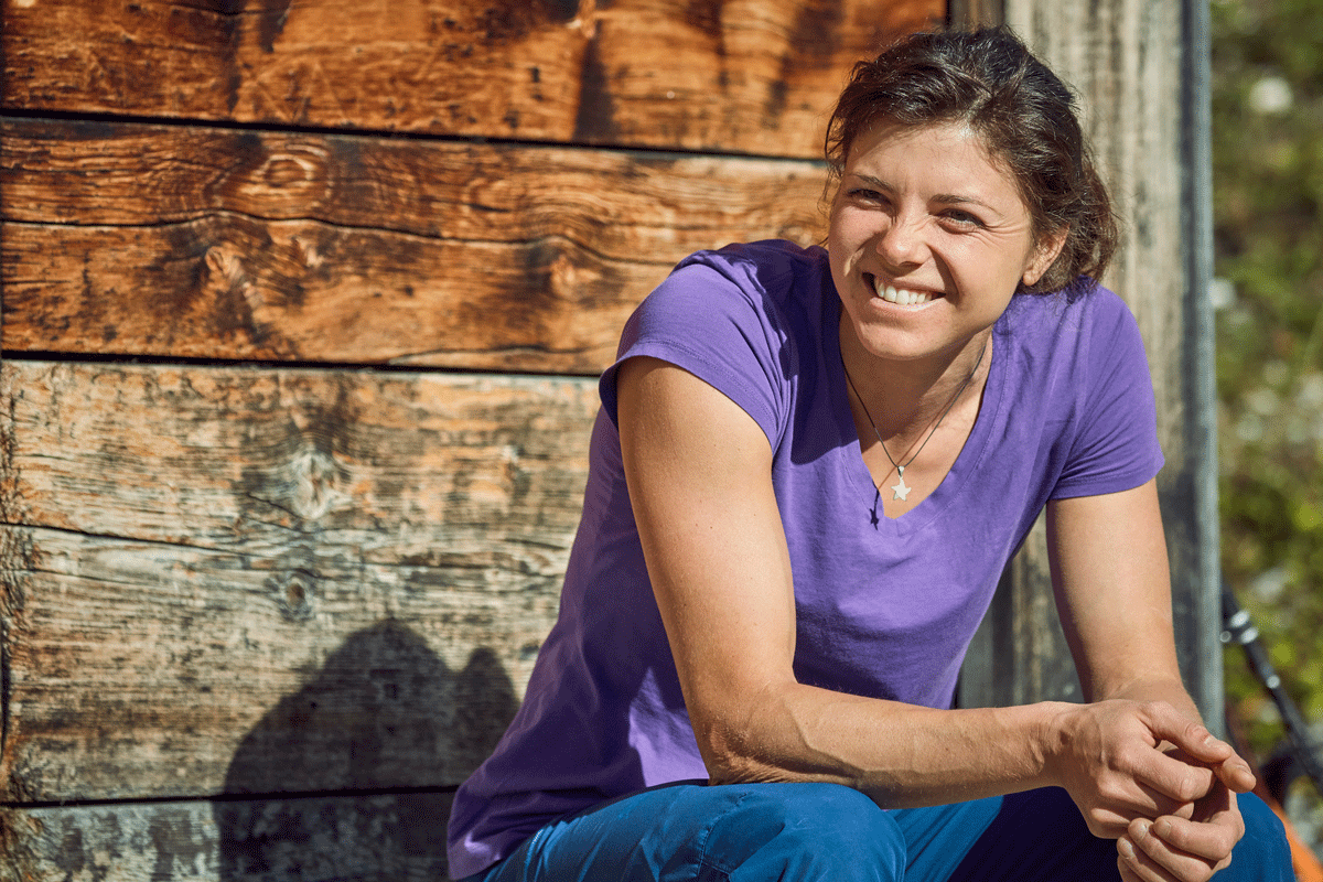 Das unbeschwerte Lächeln einer jungen Frau, die kräftigen Arme einer Ausnahmeathletin: «Spüren, was für einen stimmt und was nicht. Dann kann es nicht falsch kommen.»