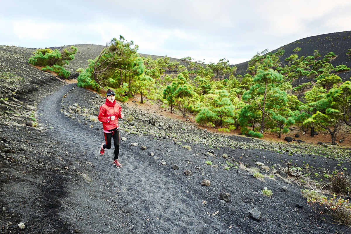 Vanessa auf dem Vulkan San Antonio auf La Palma