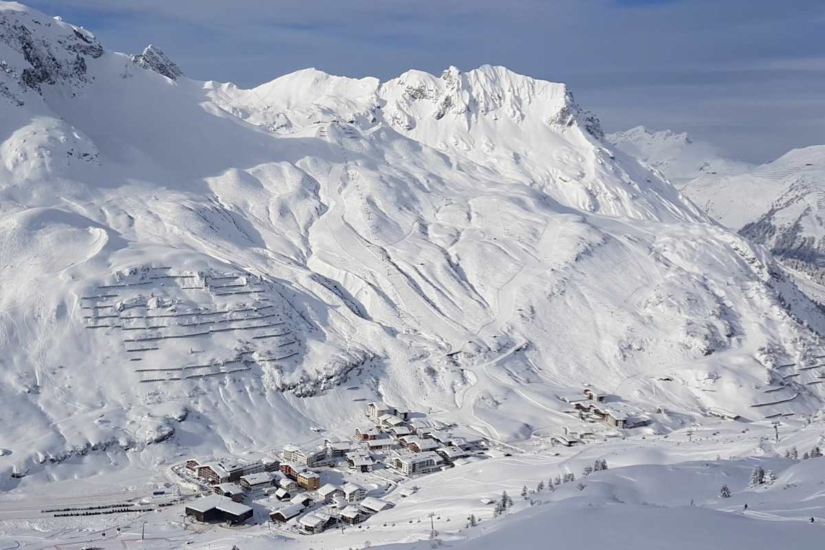 Perfekte Schneeverhältnisse am Arlberg