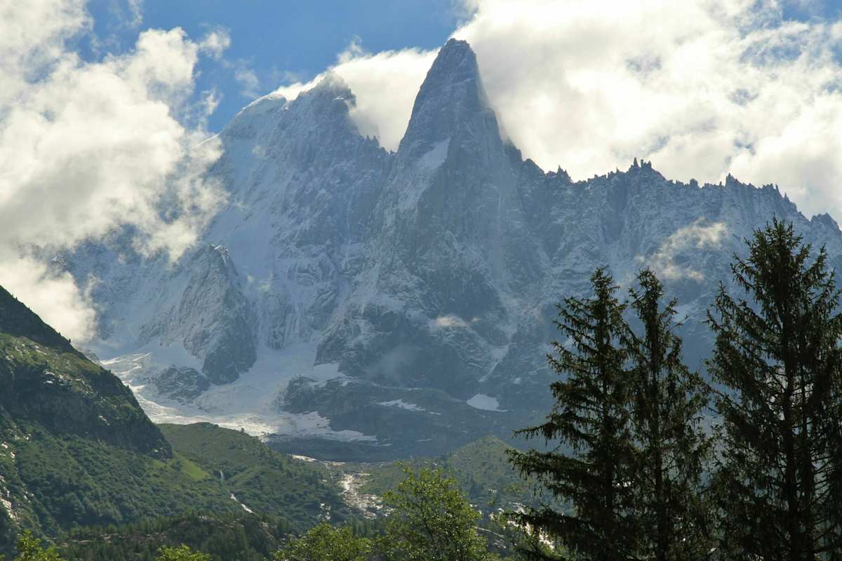 Aiguille Verte with Petit Dru