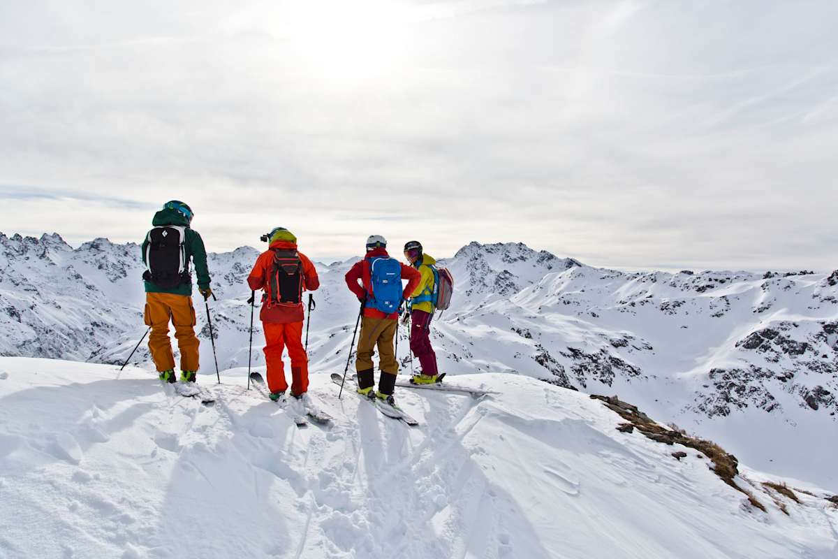 Wanderung im Sonnenuntergang
