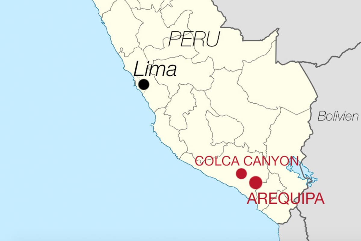 Karte Peru Arequipa